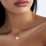 Plain Heart Necklace – 18k Gold Plated | Shapes Collection