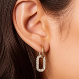 Huggie 2 Tone Links – 18K Gold Plated | Huggies & Hoops Collection