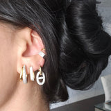 Xyla Hoop – 925 Sterling Silver | HOOPS AND HUGGIES Collection