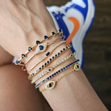 Bracelet Tennis Bissel – 18K Gold or Rhodium Plated | Tennis Bracelet Collection