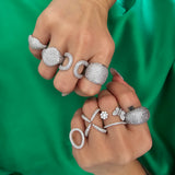 Ring Flair CZ – 18k Gold Plated | Open Front Collection