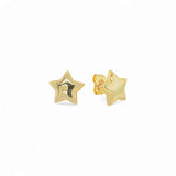 Stud Big Plain Stars – 18K Gold Plated | Studs Collection