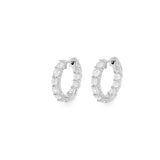 Security CZ Hoop – 925 Sterling Silver | HOOPS AND HUGGIES Collection
