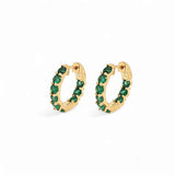 Security CZ Hoop – 925 Sterling Silver | HOOPS AND HUGGIES Collection