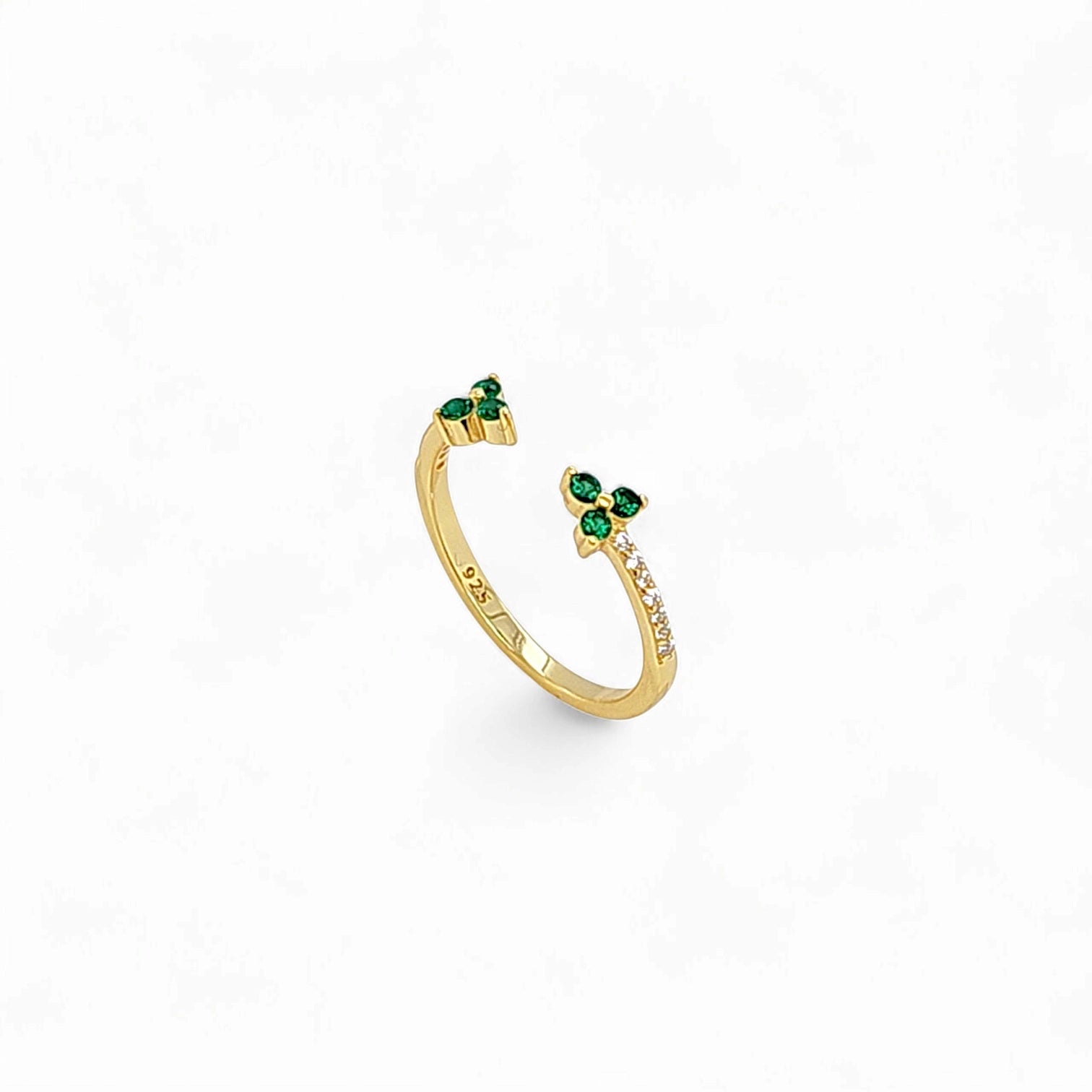3 Points Ring – 925 Sterling Silver | OPEN FRONT Collection