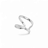 2 Line Plain Ring – 925 Sterling Silver | PINKY Collection