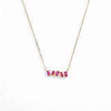 Multi Shape Bar Necklace – 925 Sterling Silver | SHAPES Collection