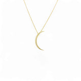Plain Moon Necklace – 925 Sterling Silver | SHAPES Collection