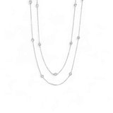 Small By The Yard Long Necklace – 925 Sterling Silver | SHAPES Collection