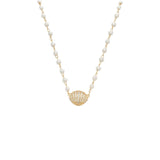 CZ Shell & Pearls Necklace – 18k Gold Plated | Shapes Collection
