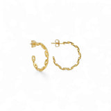 Marine Chain Hoop – 925 Sterling Silver | HOOPS AND HUGGIES Collection