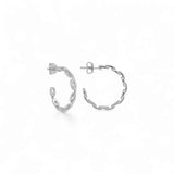 Marine Chain Hoop – 925 Sterling Silver | HOOPS AND HUGGIES Collection