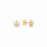 Weed Stud – 925 Sterling Silver | STUDS Collection