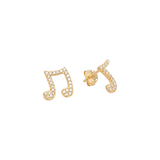 Musical Note Stud – 925 Sterling Silver | STUDS Collection