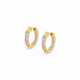 Security CZ Hoop – 925 Sterling Silver | HOOPS AND HUGGIES Collection