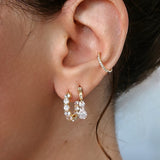 Security CZ Hoop – 925 Sterling Silver | HOOPS AND HUGGIES Collection