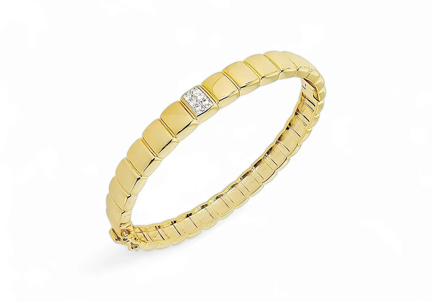 Brass bracelet collection in 18k gold plated brass — Silver Italy fine jewelry