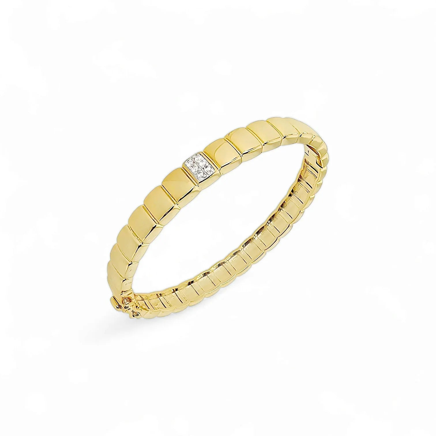 Brass bracelet collection in 18k gold plated brass — Silver Italy fine jewelry