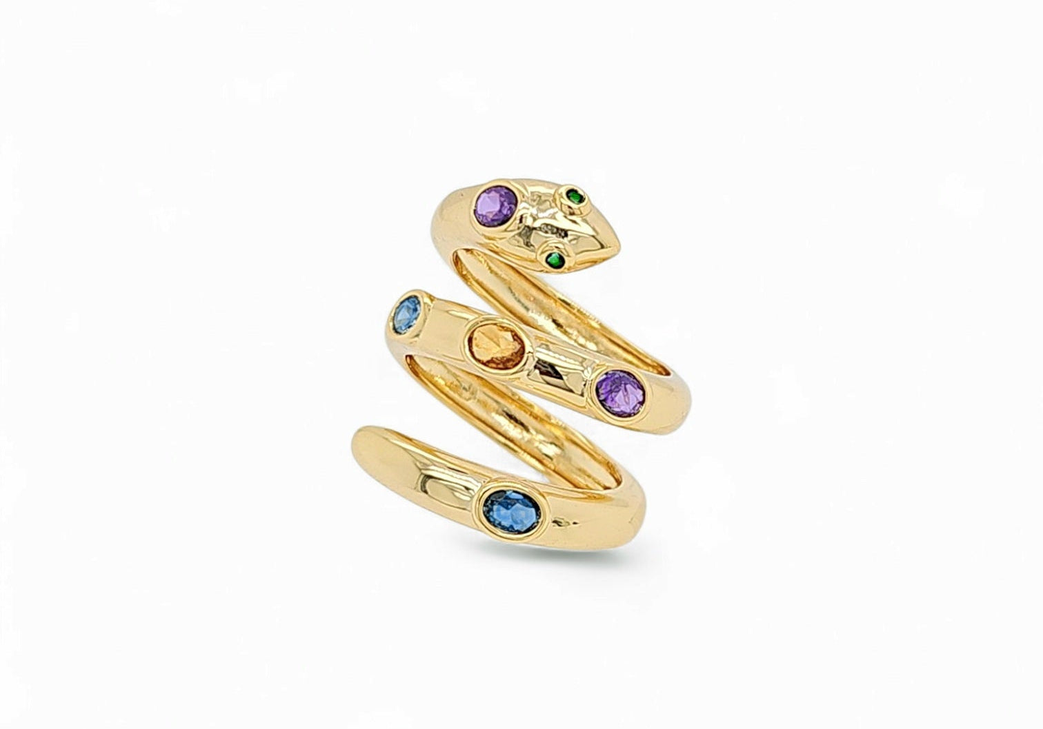 Brass bands rings collection in 18k gold plated brass — Silver Italy fine jewelry