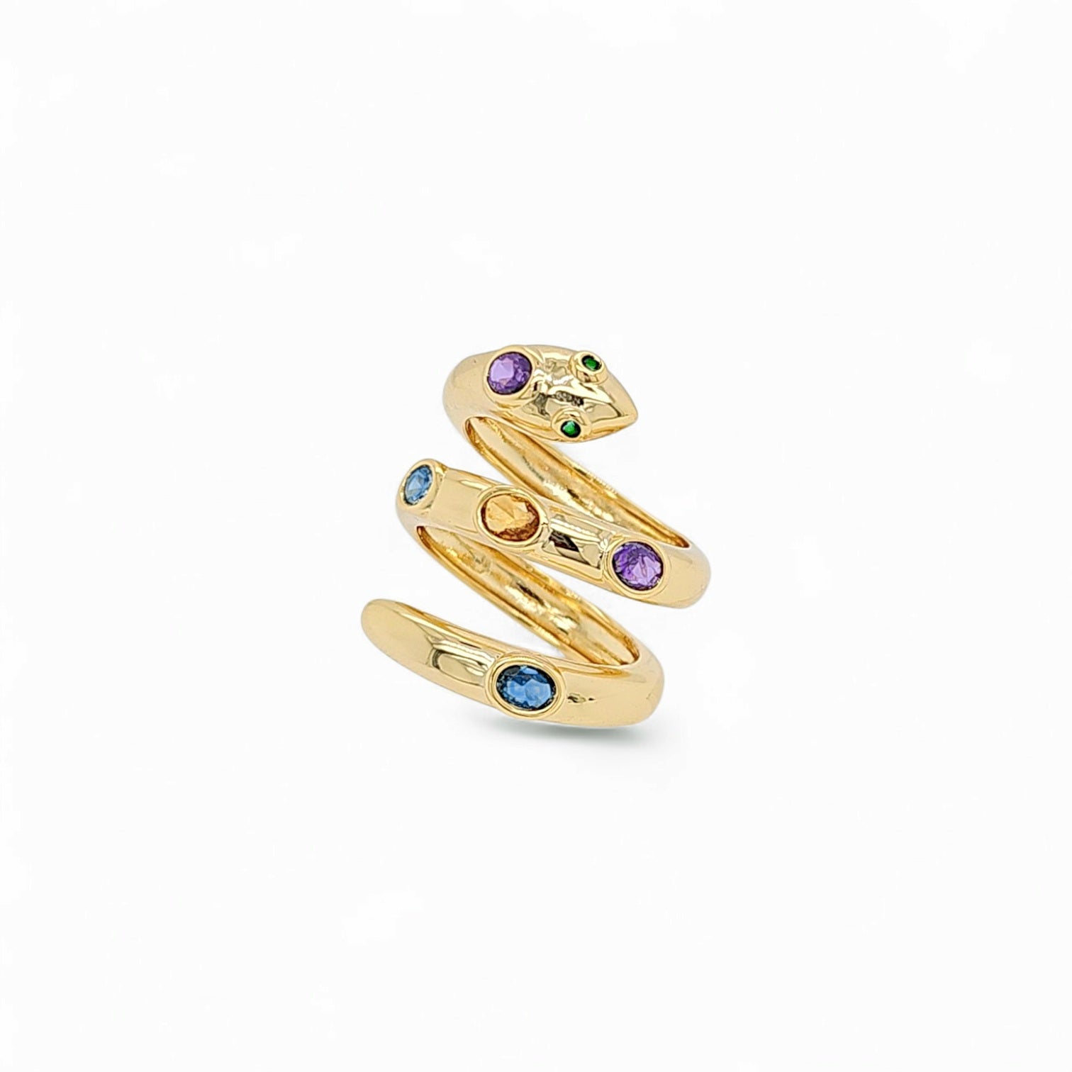 Brass bands rings collection in 18k gold plated brass — Silver Italy fine jewelry