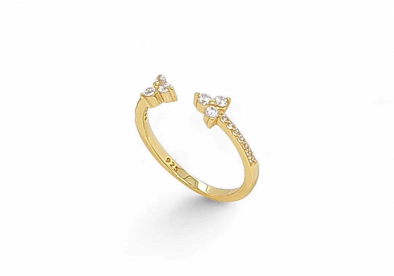 Silver 925 open front rings collection in 925 sterling silver — Silver Italy fine jewelry