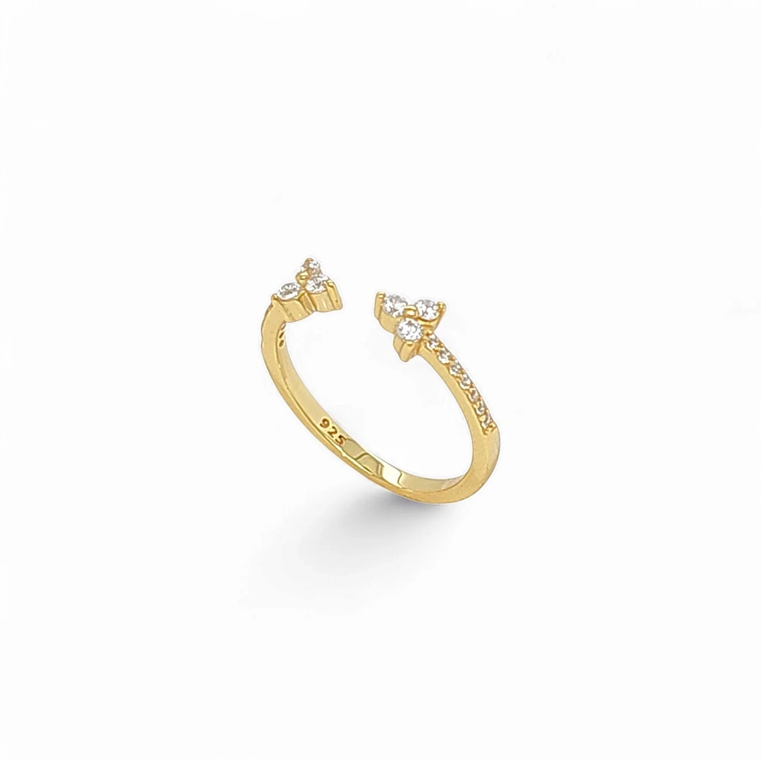 Silver 925 open front rings collection in 925 sterling silver — Silver Italy fine jewelry