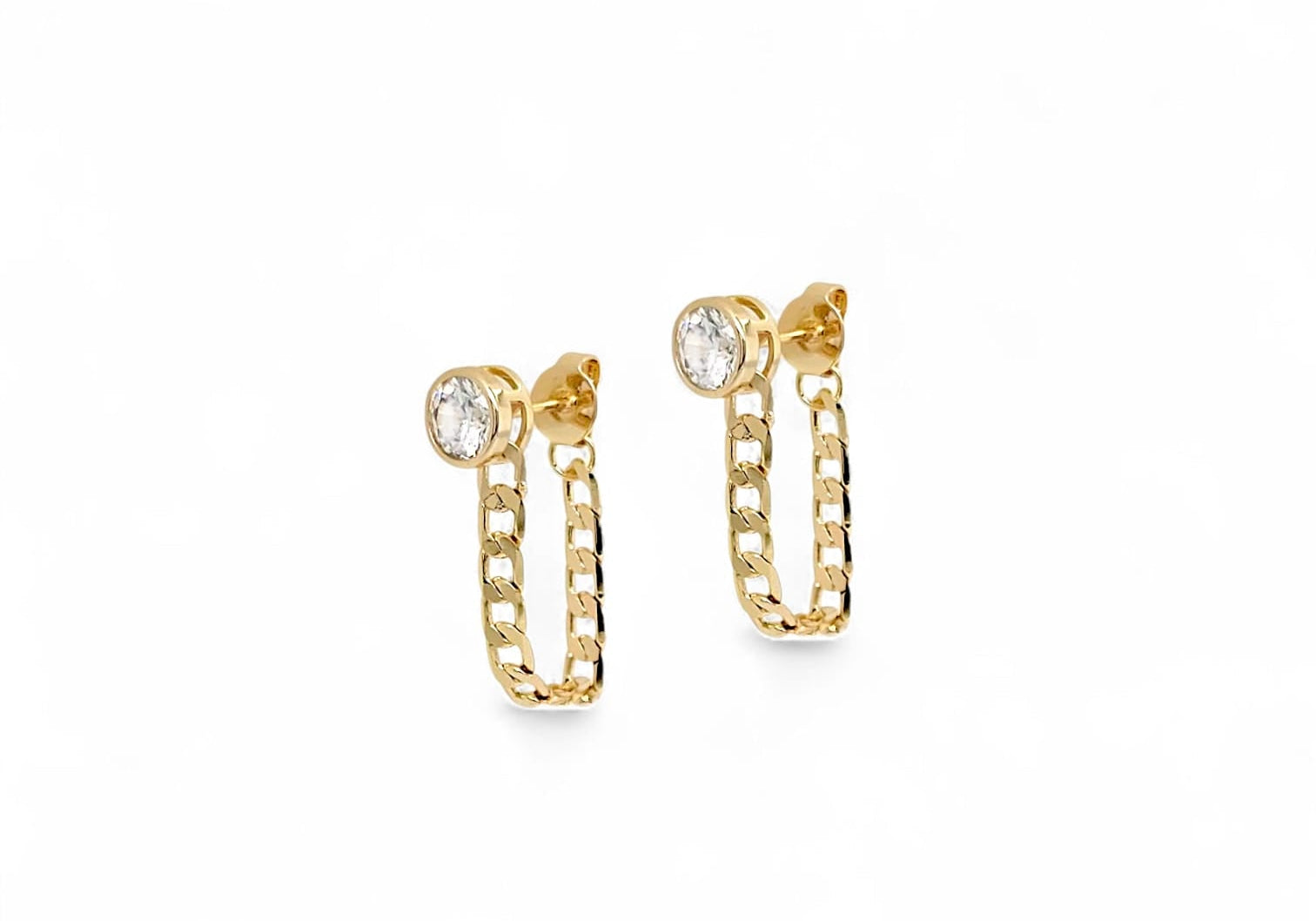 Brass long earring collection in 18k gold plated brass — Silver Italy fine jewelry