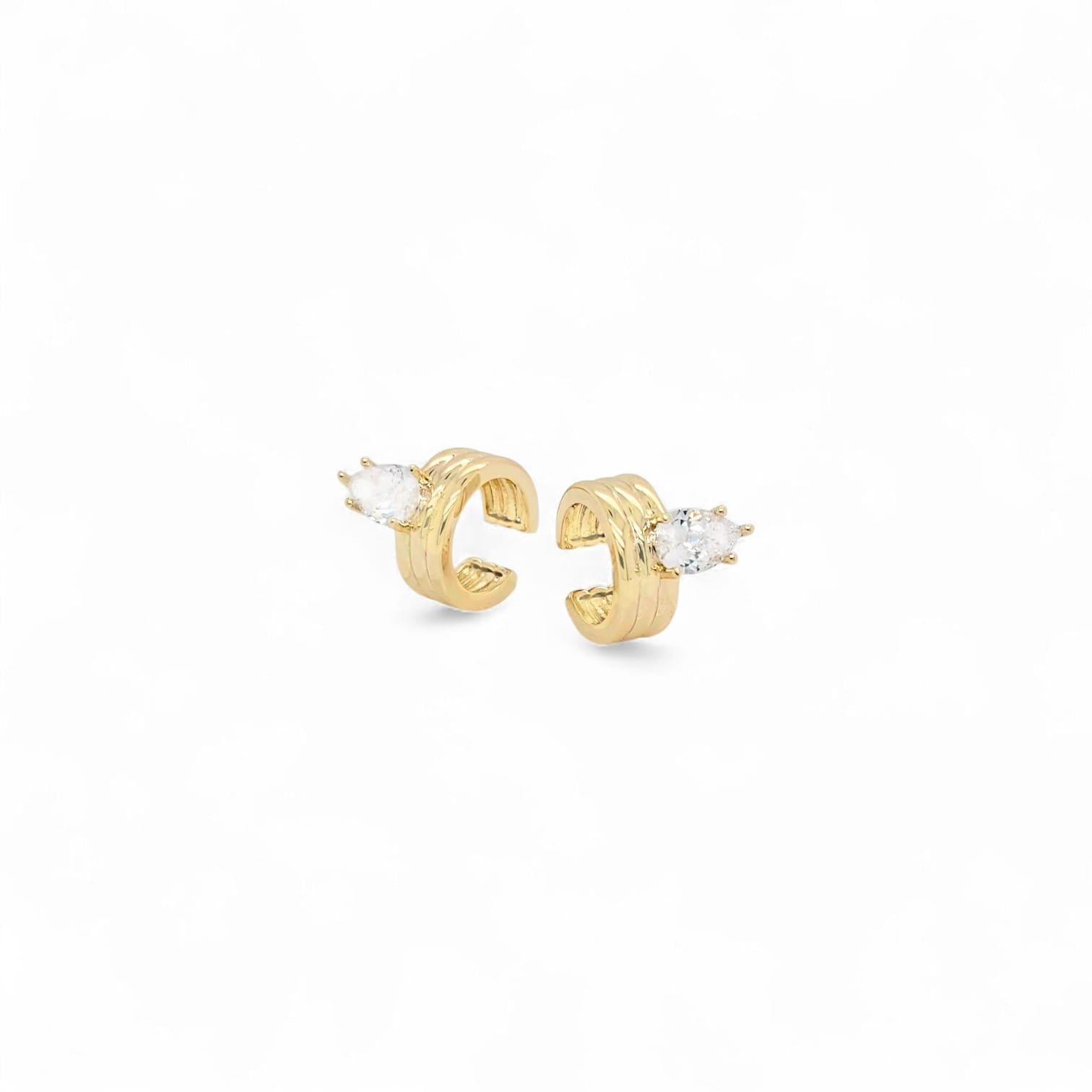 Brass cuff collection in 18k gold plated brass — Silver Italy fine jewelry