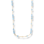Long Station Necklace - Blue