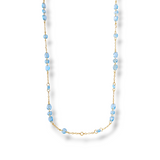 Long Station Necklace - Blue