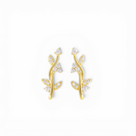 Vine Climber Earrings - Gold