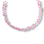 Crystal Cluster Vine Necklace - Pink