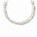 Crystal Cluster Vine Necklace - White