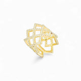 Cuadriculado Ring – 925 Sterling Silver | SHAPE Collection