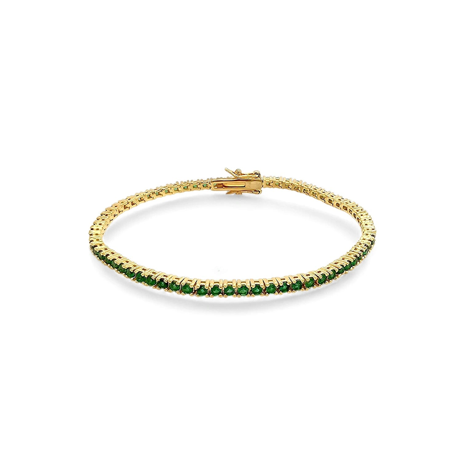 Bracelet Mini Square Tennis – 18K Gold Plated | Tennis Bracelet Collection