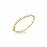 Bangle cz | 18k gold plated | Italian brass | Cubic zirconias
