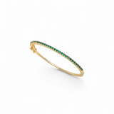 Bangle Viena | 18k gold plated | Italian brass | cubic zirconia
