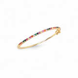 Bangle Viena | 18k gold plated | Italian brass | cubic zirconia