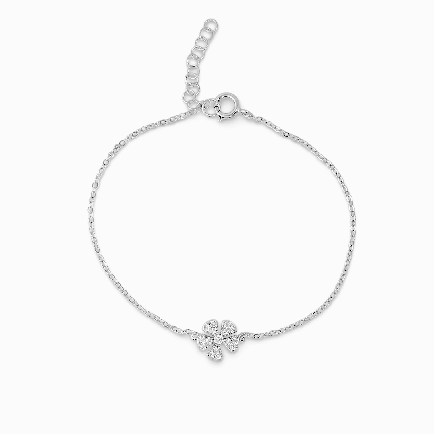 Bracelet Flower | 925 Silver 18 Karat Gold | Italian Craftsmanship