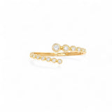 Bangle points | 18k gold plated | Italian brass | Cubic zirconia