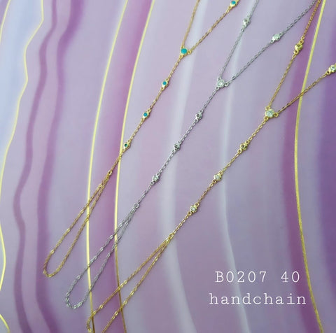 Hand-chain cz dots