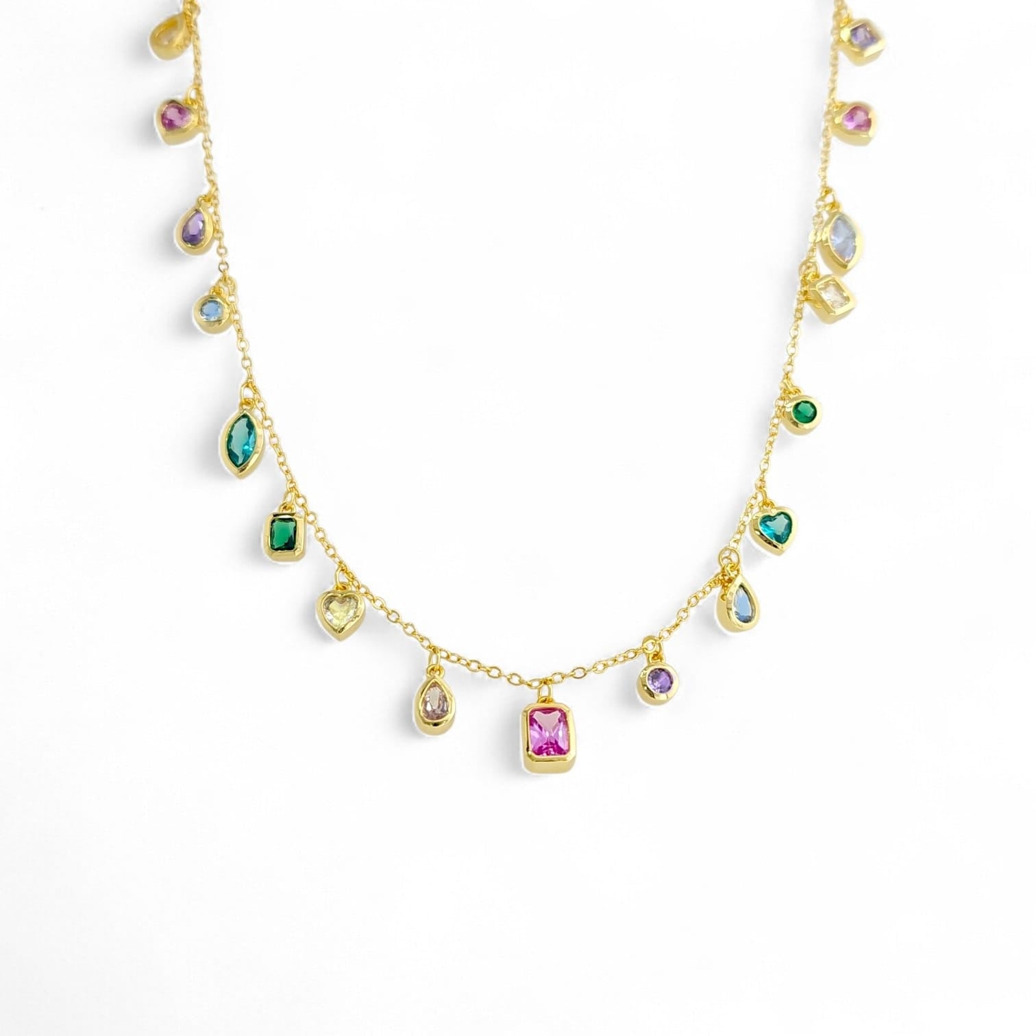 Necklace Multishapes – 18k Gold Plated | Shapes Collection