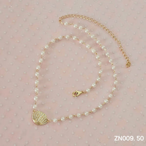 Siren shell pearl necklace