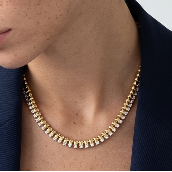 gold dubai necklace silver italy