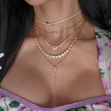 Link Juliet Necklace – 925 Sterling Silver | Tennis Collection