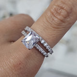 Engaged Square Ring – 925 Sterling Silver | BANDS Collection