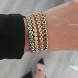 Ruchy Bezel Bangle | 18k gold plated | Italian craftsmanship