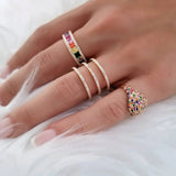 Multicolor Dressy Ring – 925 Sterling Silver | BANDS Collection