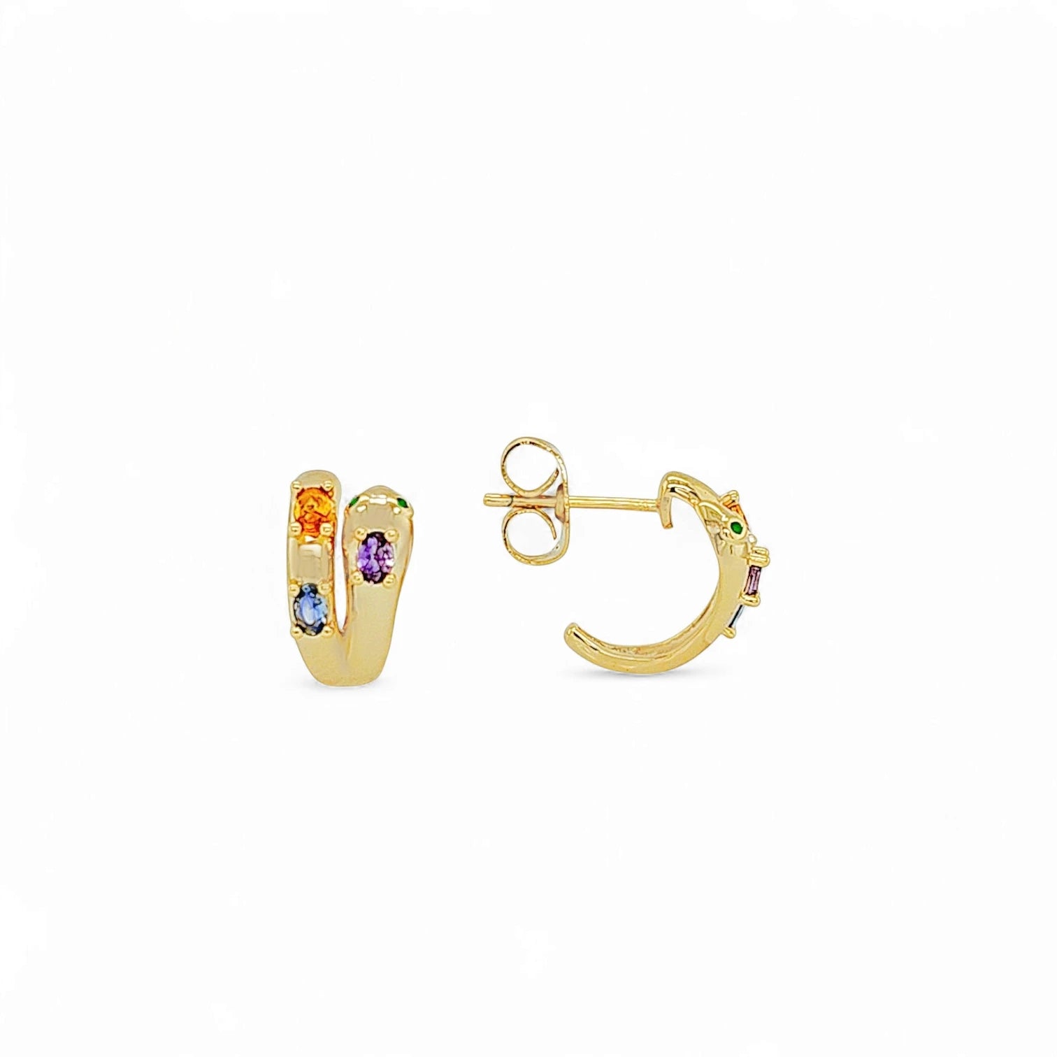 Earring Mini C Snake – 18K Gold Plated | Studs Collection