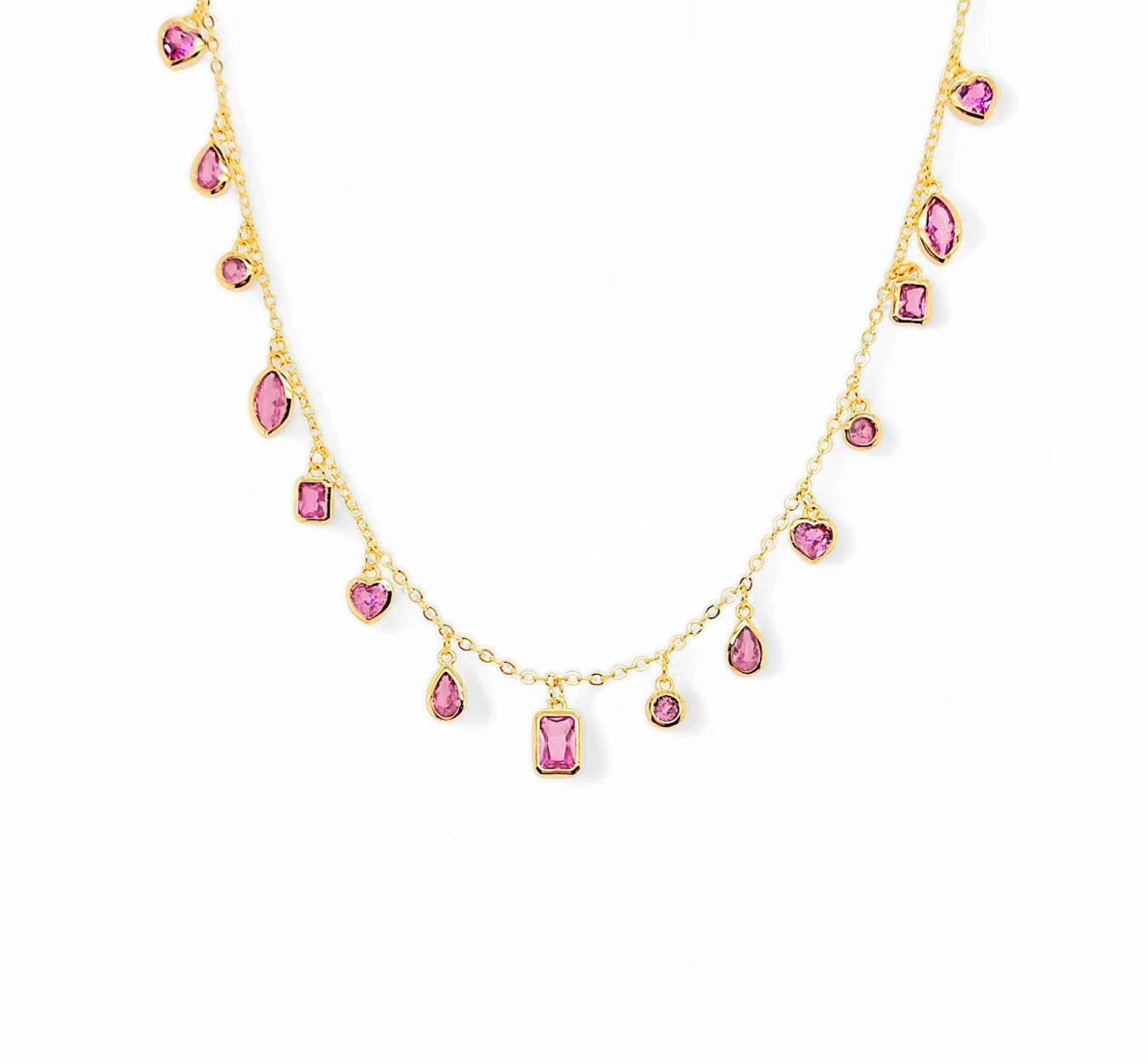 Necklace Multishapes – 18k Gold Plated | Shapes Collection